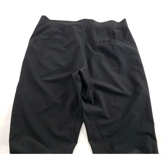 Albion Jetsetters Ankle Zip Pant Womens Large Petite L Black Jogger Pull On - Picture 10 of 14